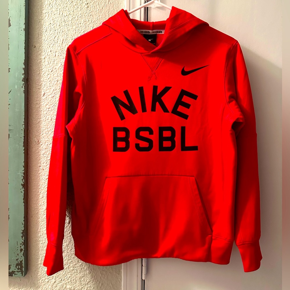 Like New Nike Youth Baseball Red Hoodie Size Youth Large
